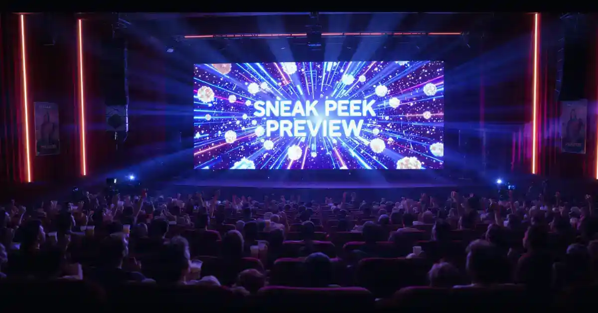 Sneak Peek preview before film release
